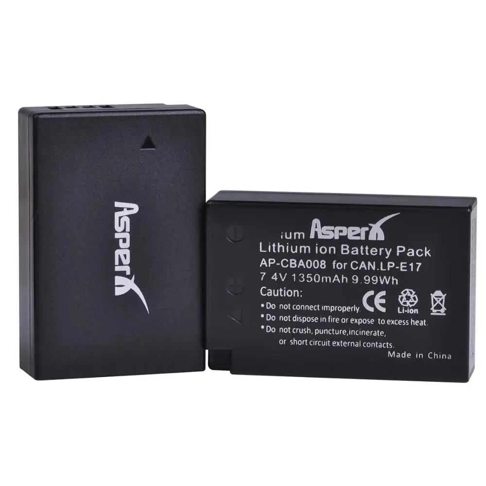 1350mAh LP-E17 LPE17 Bateria LP E17 Camera Battery + Charger for Canon EOS R8 RP 200D 250D M3 M5 M6 750D 760D T6s 800D T8i