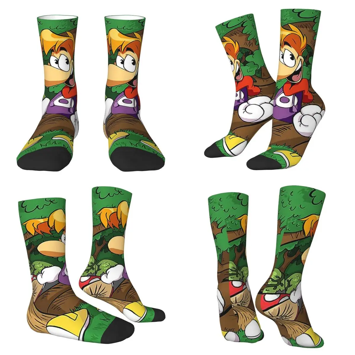 Cartoon Games Rayman Legends Socks Harajuku Super Soft Stockings All Season Long Socks for Man Woman Valentine's Day Gifts