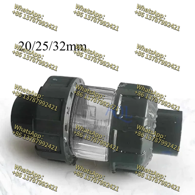 Check valves for fish tank Anti-backflow Lifting check valve  anti-siphon water pipe fittings Dual interfaces 20mm 25 32mm UPVC