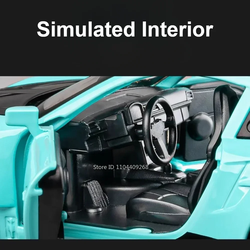 Modelo de coche deportivo GT3-RS 911 Targa 4S, escala 1:32, juguete con sonido ligero, coches de carreras fundidos a presión de aleación, colección de modelos, regalo para niños