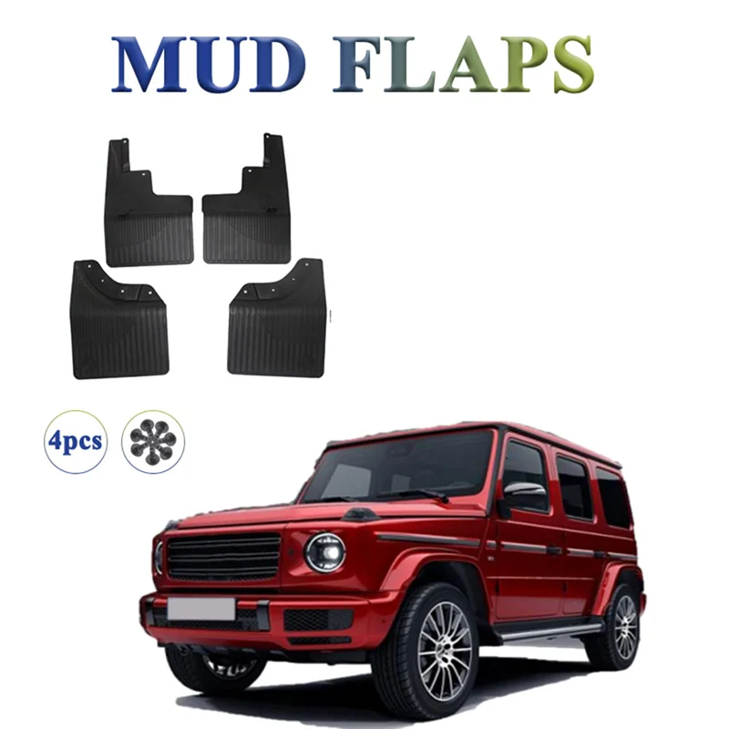 

A13F-For Mercedes Benz G Class W463 W461 W464 Mud Flaps Guard Splash Mudguard Fender Mudflaps Car Accessories Front Rear 4Pcs