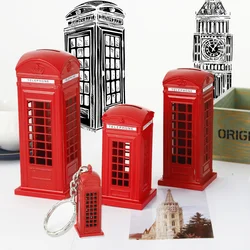 London Telephone Booth Money Box Souvenir Home Decorations Creative Crafts Piggy Bank Room Figurines Keychain Decor Accessories