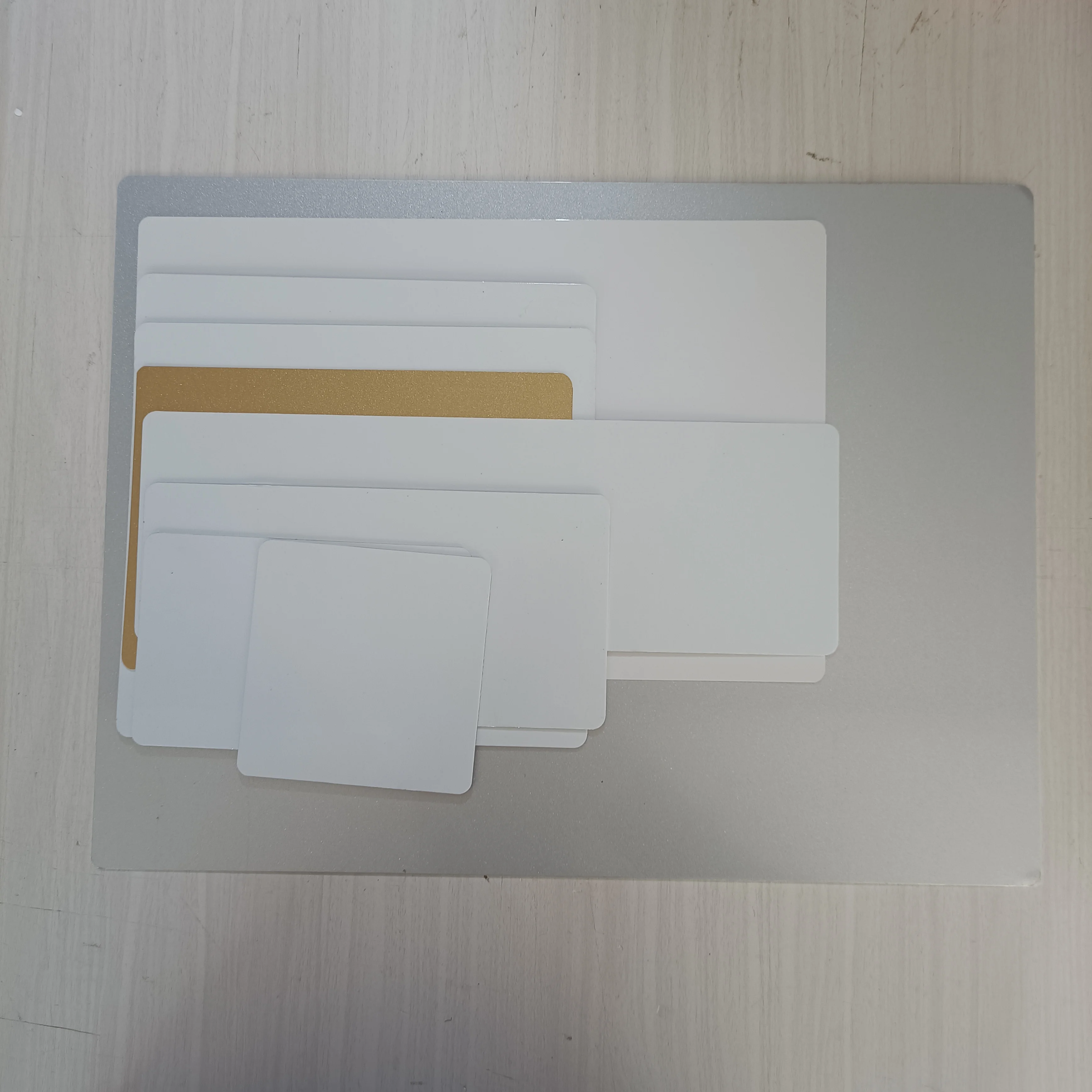 فارغة التسامي الأبيض لوحة الألومنيوم مستطيلات مع زوايا مدورة الطباعة التسامي نقل الحبر DIY الحرفية #1