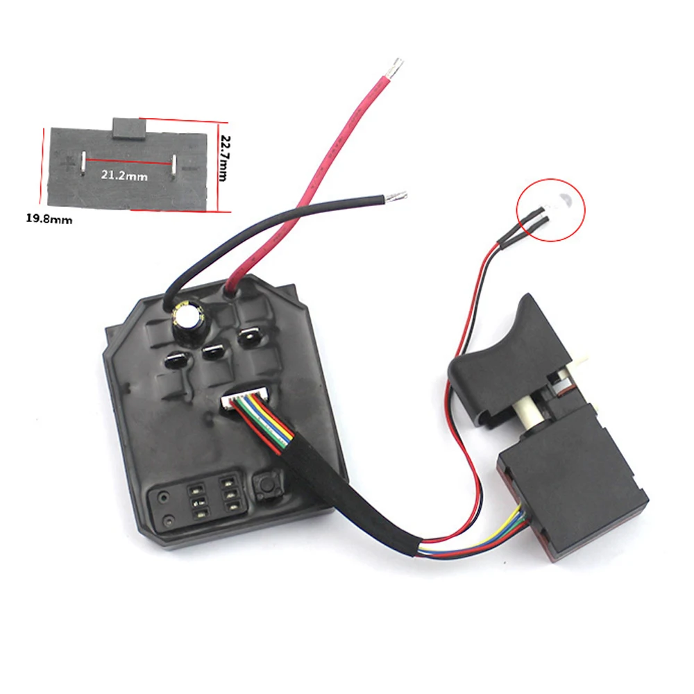 Imagem -02 - Drive Control Board e Switch Brushless Chave Elétrica Angle-grinder Drive Plate Polimento 18v 21v 2106 169