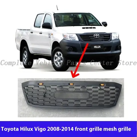 High Quality Chrome Grille For TOYOTA HILUX VIGO 2005-2014 Radiator Mesh Front Grille
