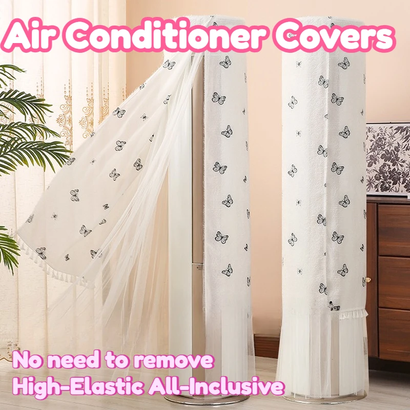 

Air Conditioner Covers Living Room Home Decor No Removal Design Soft Durable Dustproof Breathable Moisture Proof Stain-resistant