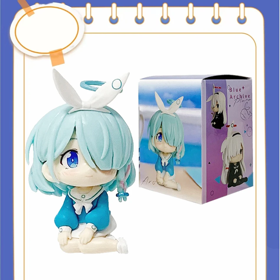 Christmas 7.5cm Blue Archive Game ambitus Plana/Arona Q version Model Action Figures PVC cute exquisite Collection Birthday gift