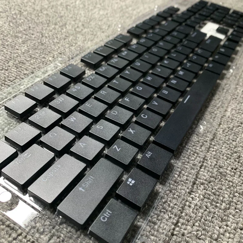 ECHOME MX Low Profile Keycap Custom Ultrathin Black Artisan Keycap Square Flat Cherry Switch Key Cap Mechanical Keyboard Gamer
