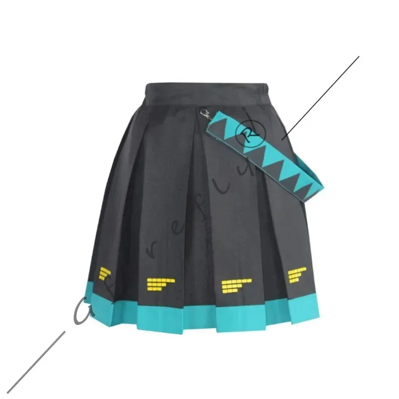 2025 aaa 캐릭터 퍼포먼스 하츠네 미쿠 애니메이션 의상 코스프레 의상 JK 스커트 동일 세트 스티커 선물