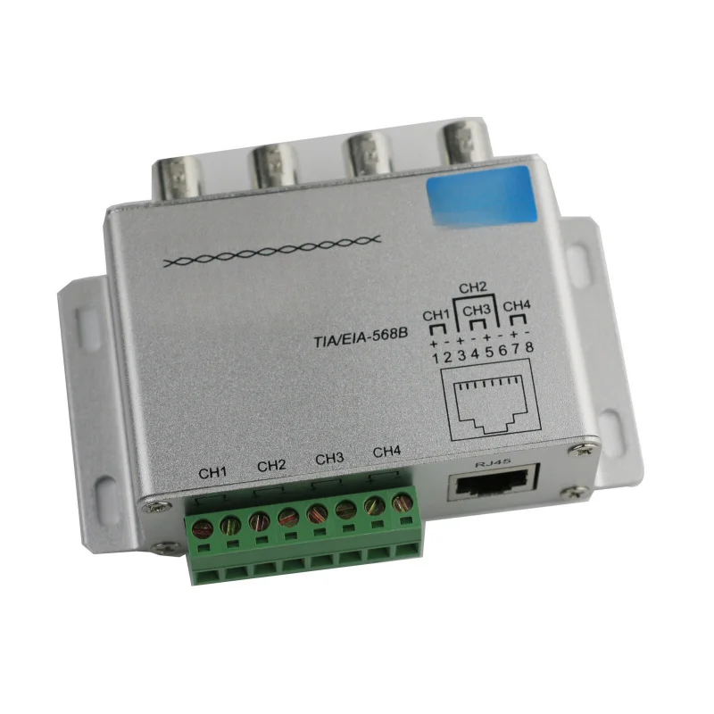 LL  for 4CH HD TVI AHD CVI Video Balun Passive Transceiver Adapter CCTV DVR UTP RJ45