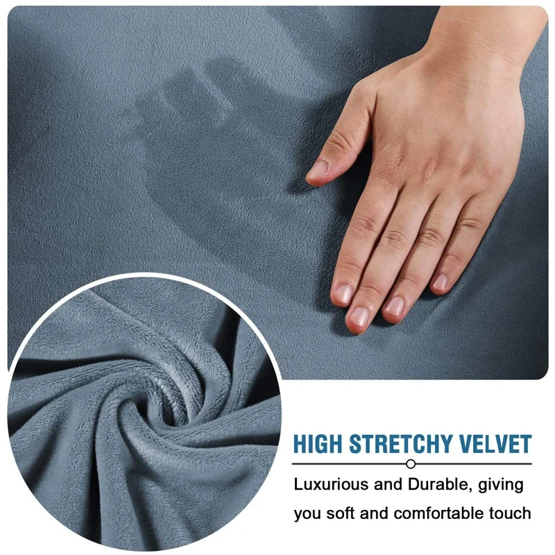 1 Set Super Comfort Velvet Gamer Chair Cover with Covers Armchair Home Office Computer Rotating Seat Furniture Protective