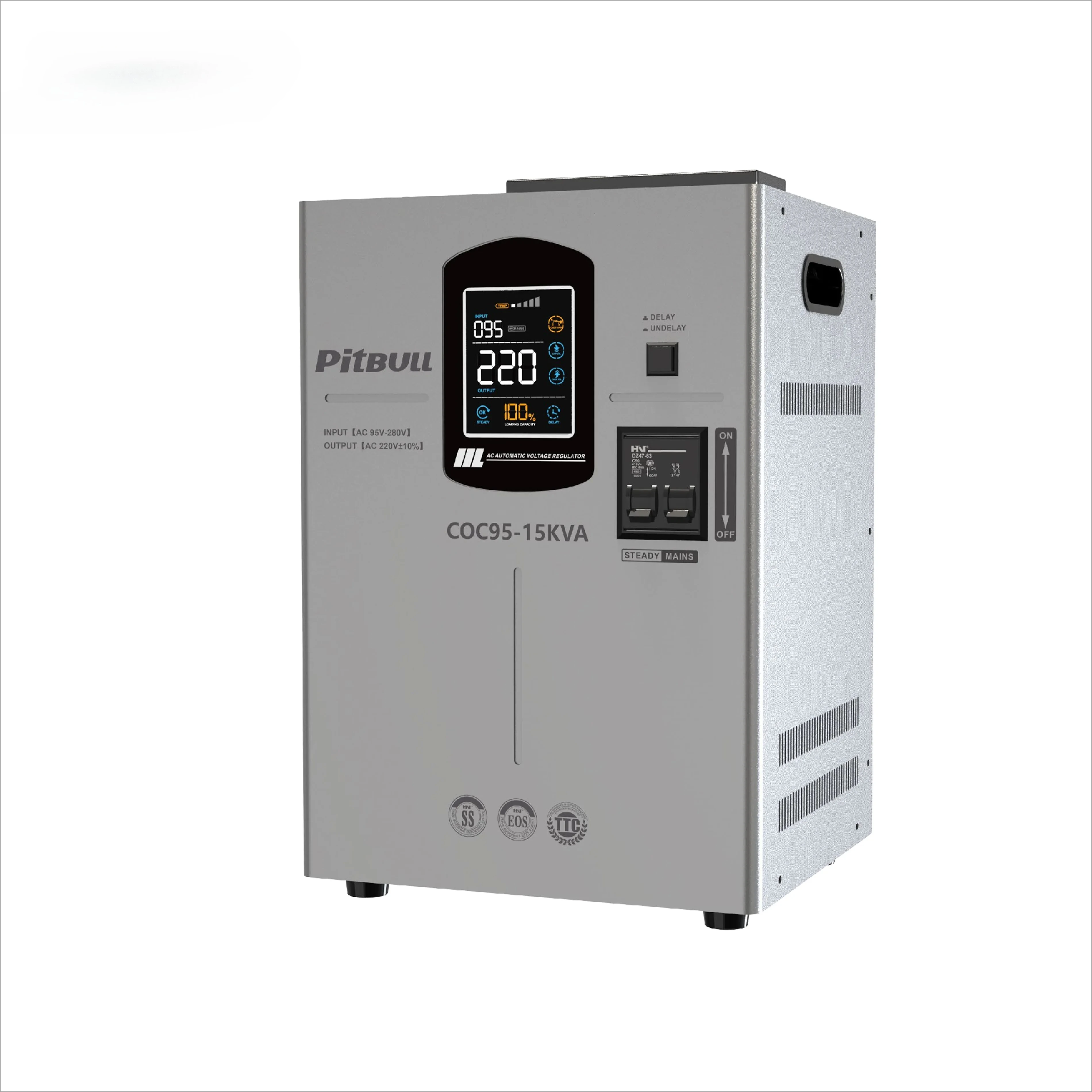 

COC-15KVA Automatic Relay Voltage Regulator Stabilizer High Quality AC Home Office Power Power LED Display