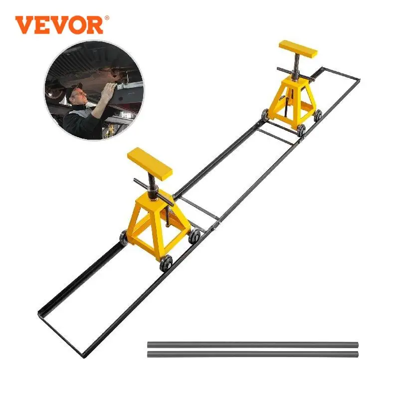 VEVOR Tractor Splitting Rail 10000LBS Splitting Stand with 2 Jack Stands Heavy-duty Support Equipment for Agricultural Vehicles