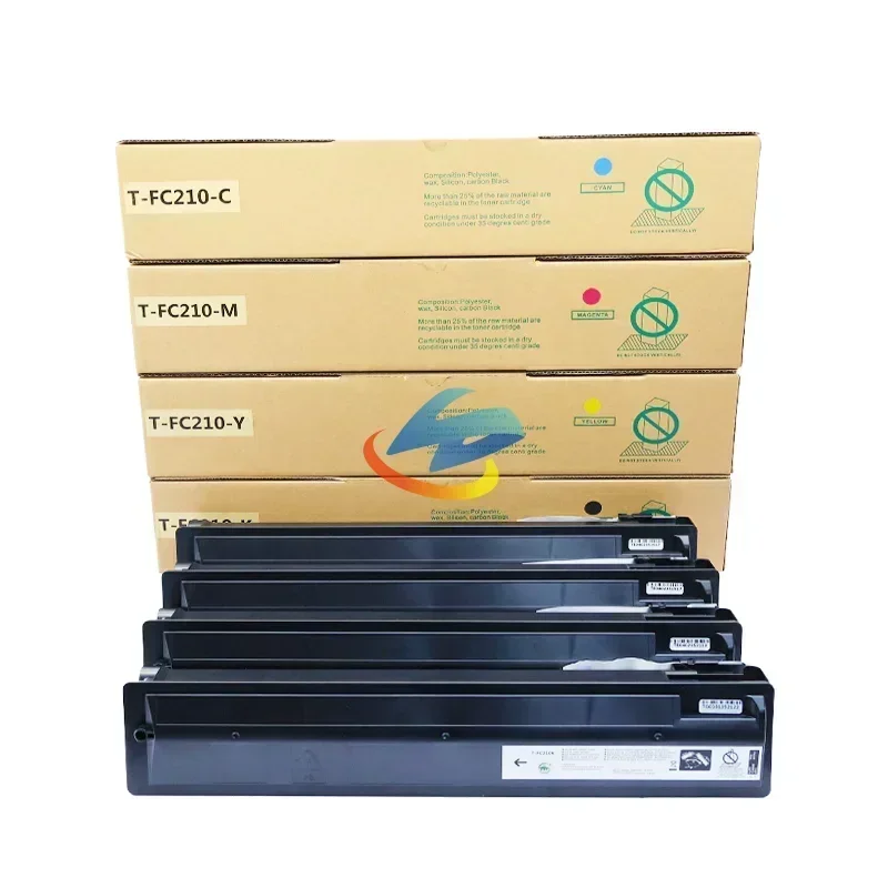 4 PCS T-FC210 Cartucho de Toner para Toshiba E-Studio 2010 2510AC TFC210 Cartucho de Toner Colorido Japão Novo Compatível CMYK/500g