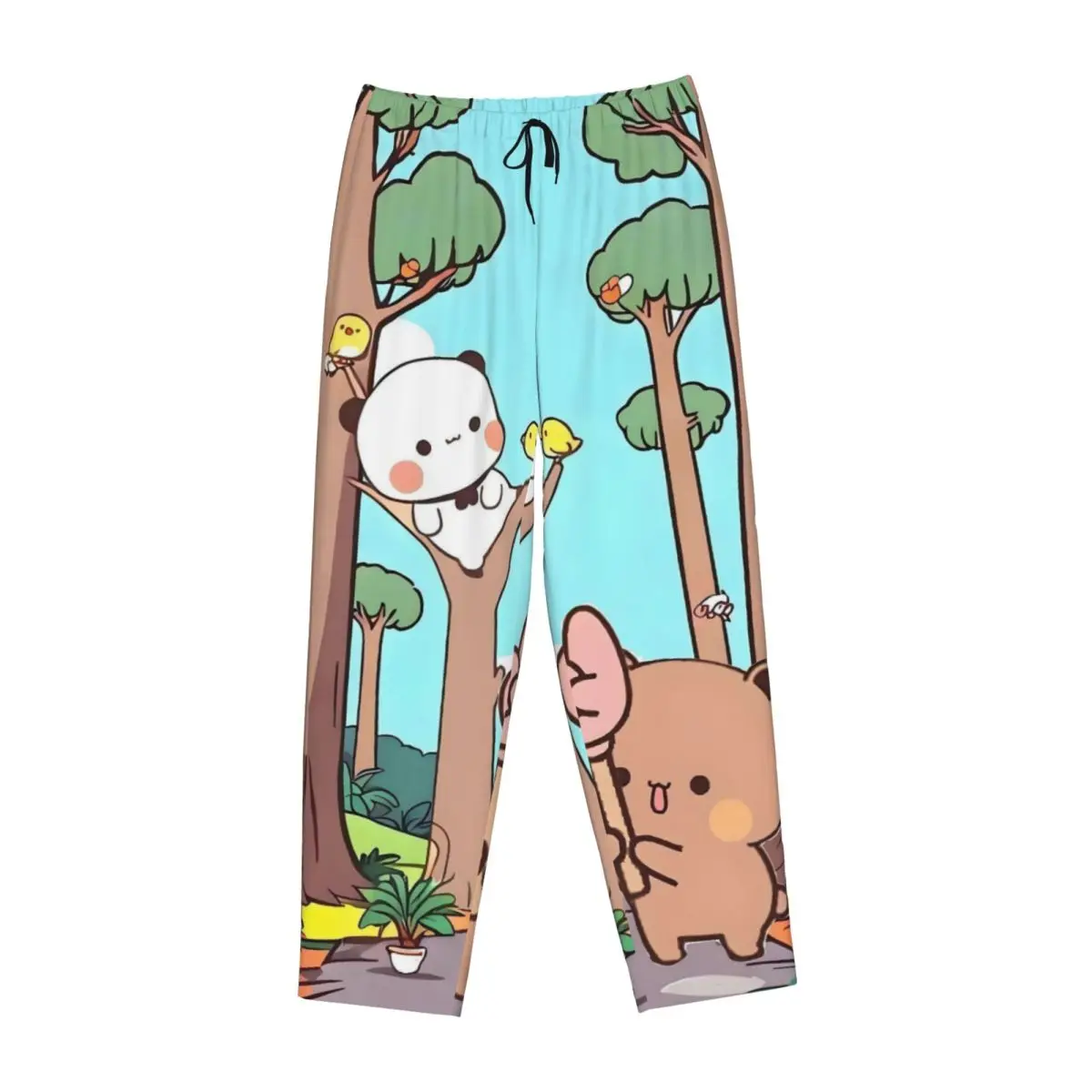 Женские пижамные штаны Bubu Dudu на заказ, милая одежда для сна с принтом, низ с карманами