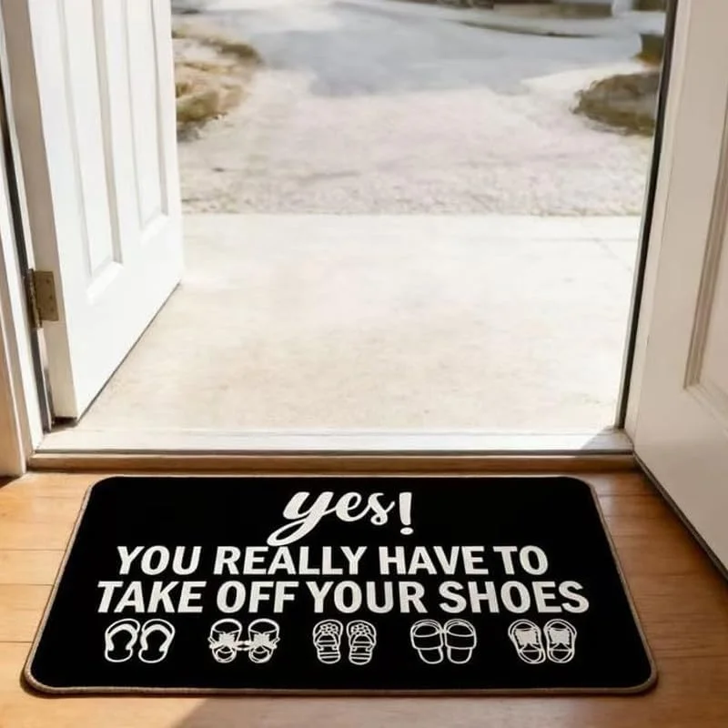 VIKAMA Humor German Quote Doormat Non Slip Absorbent Floor Mat Funny Welcome Gift For Front Door Entrance Home Decor Carpet