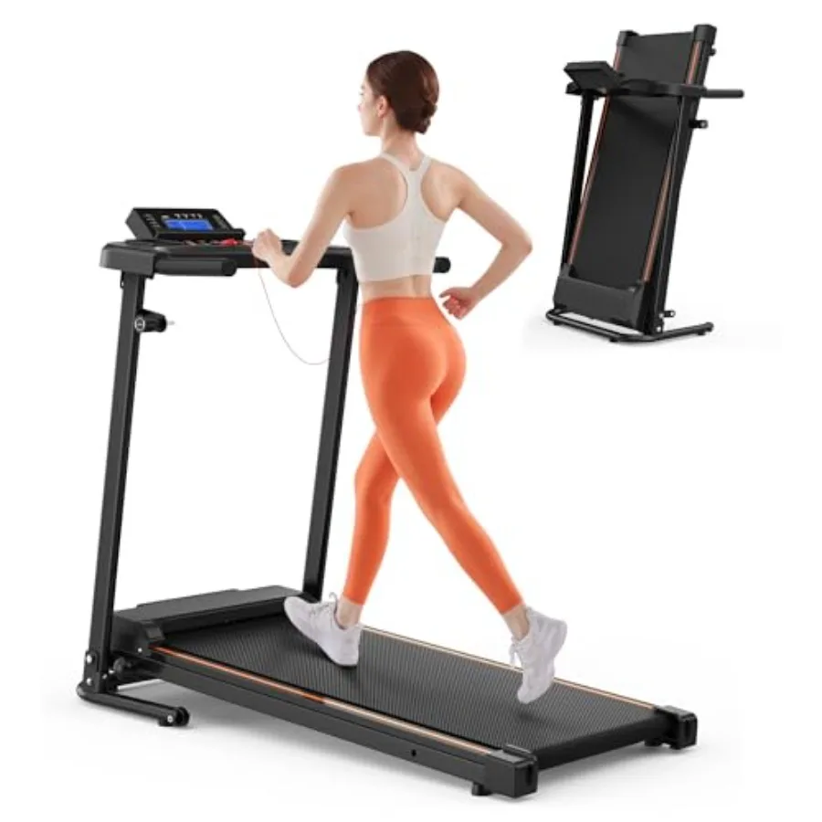

Foldable Treadmills for Home Small Compact Treadmill with Handles Mini Treadmill for Small Spaces 2.5HP and 300 LBS Capacity
