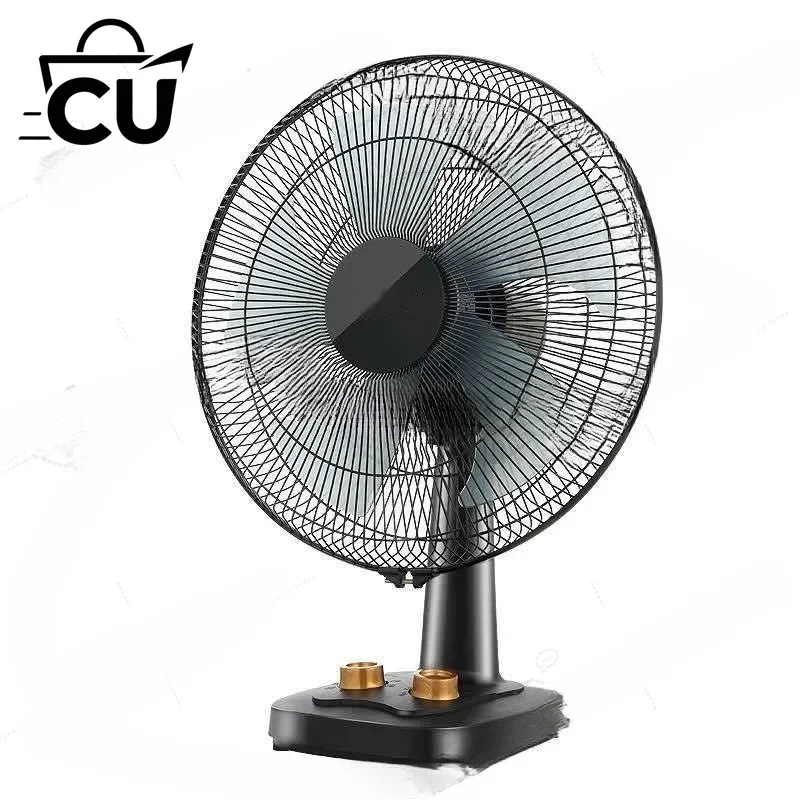 220V 50W 60W desktop timer electric fan, 5 blades with strong wind force, energy-saving motor with three-speed settings that