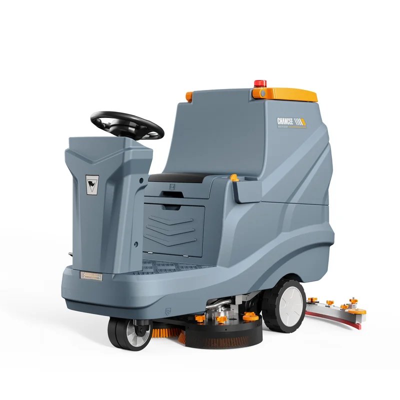 Intelligent Ride On Type Floor Washing Cleaning Scrubber High Power High Performance Charging Floor Cleaning Machine