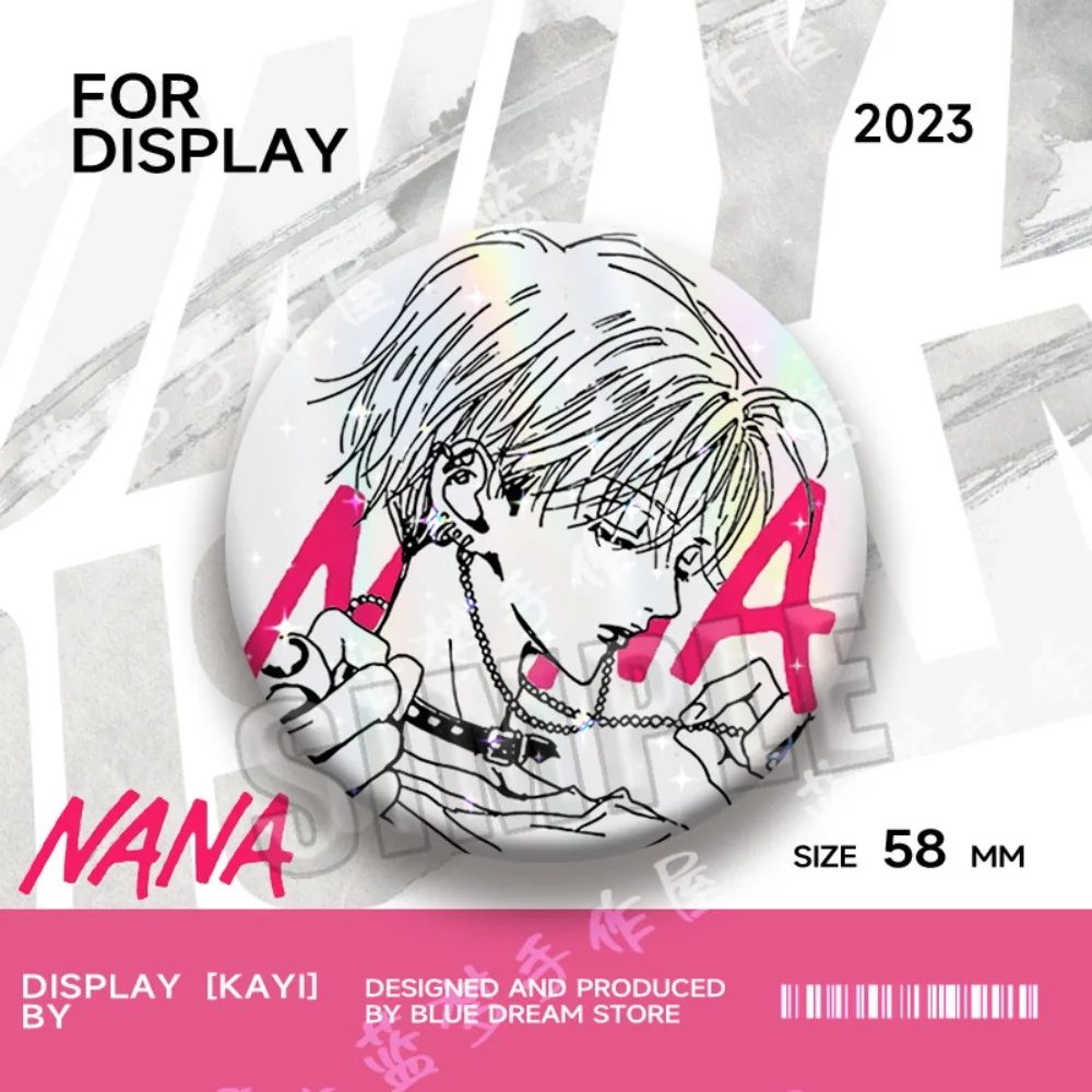Anime Character  Nana Osaki Pins Peripheral Cosplay Badges for Fans Collection Bag Accessories Backpack Decorations Brooch Gifts