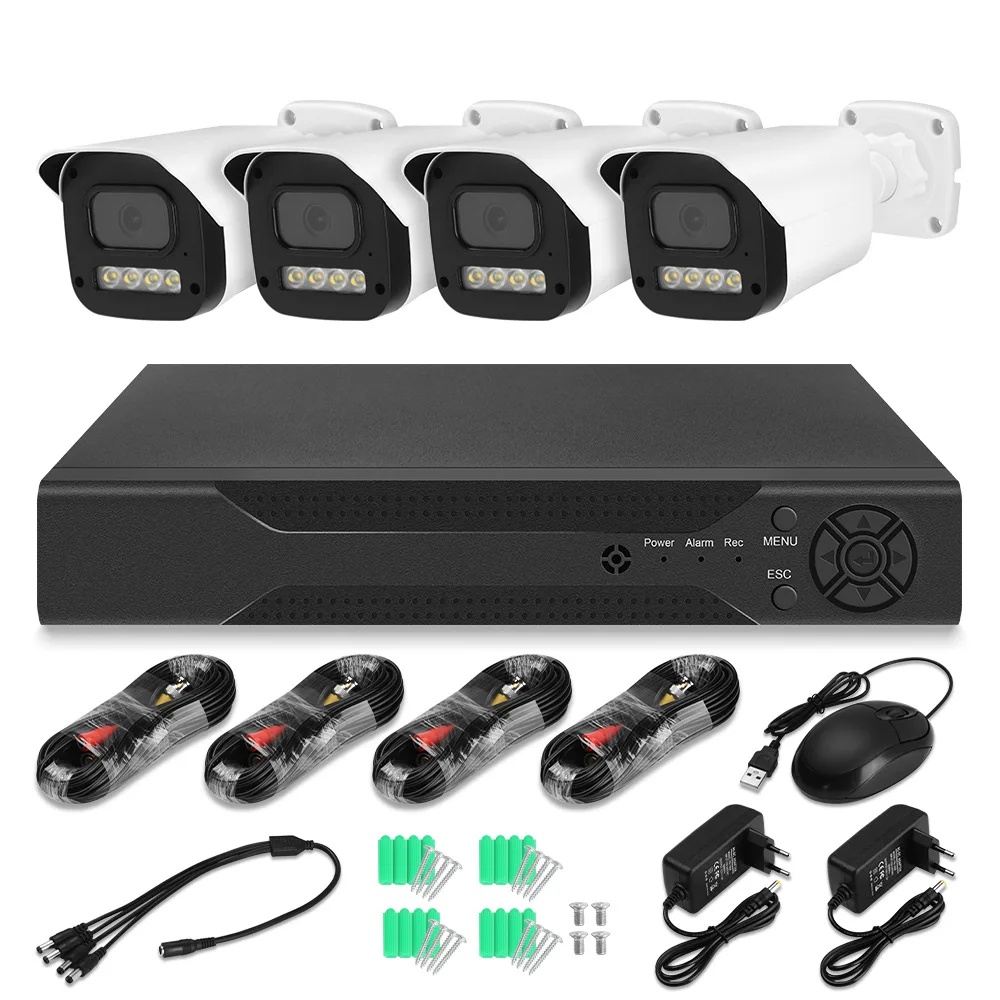 

AHD set CCTV camera factory AHD package camera 4 way 8 way 16 way camera set