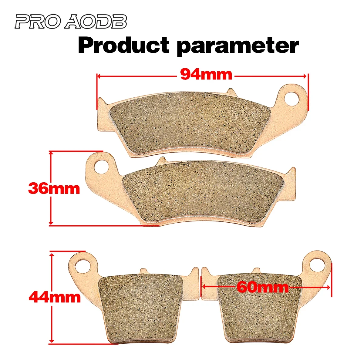 Motorcycle Metal & Brass Alloys Front And Rear Brake Pads For CR 125R 250R 2002-2007 CRF 250 450 R X 450RX 450L 230F 2004-2022