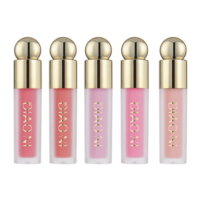 5 colors Liquid Blush Lip Cheek Long-lasting Hydration Natural Silky Lightweight Face Blush Contour Highlighter Liquid Cream