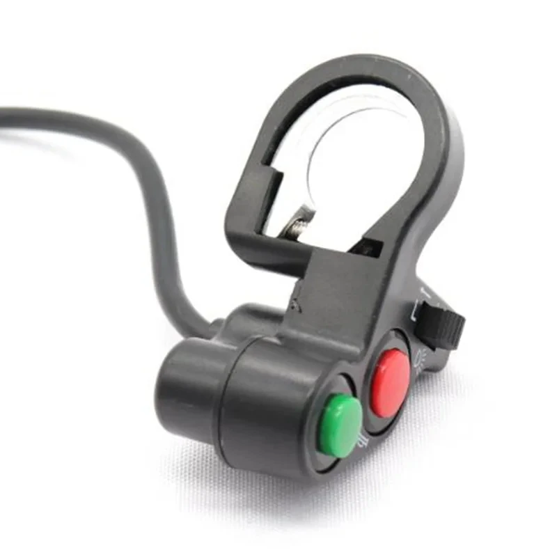 7/8 "دراجة نارية المقود التبديل المحرك الكهربائي بدء القرن ضوء زر الضغط