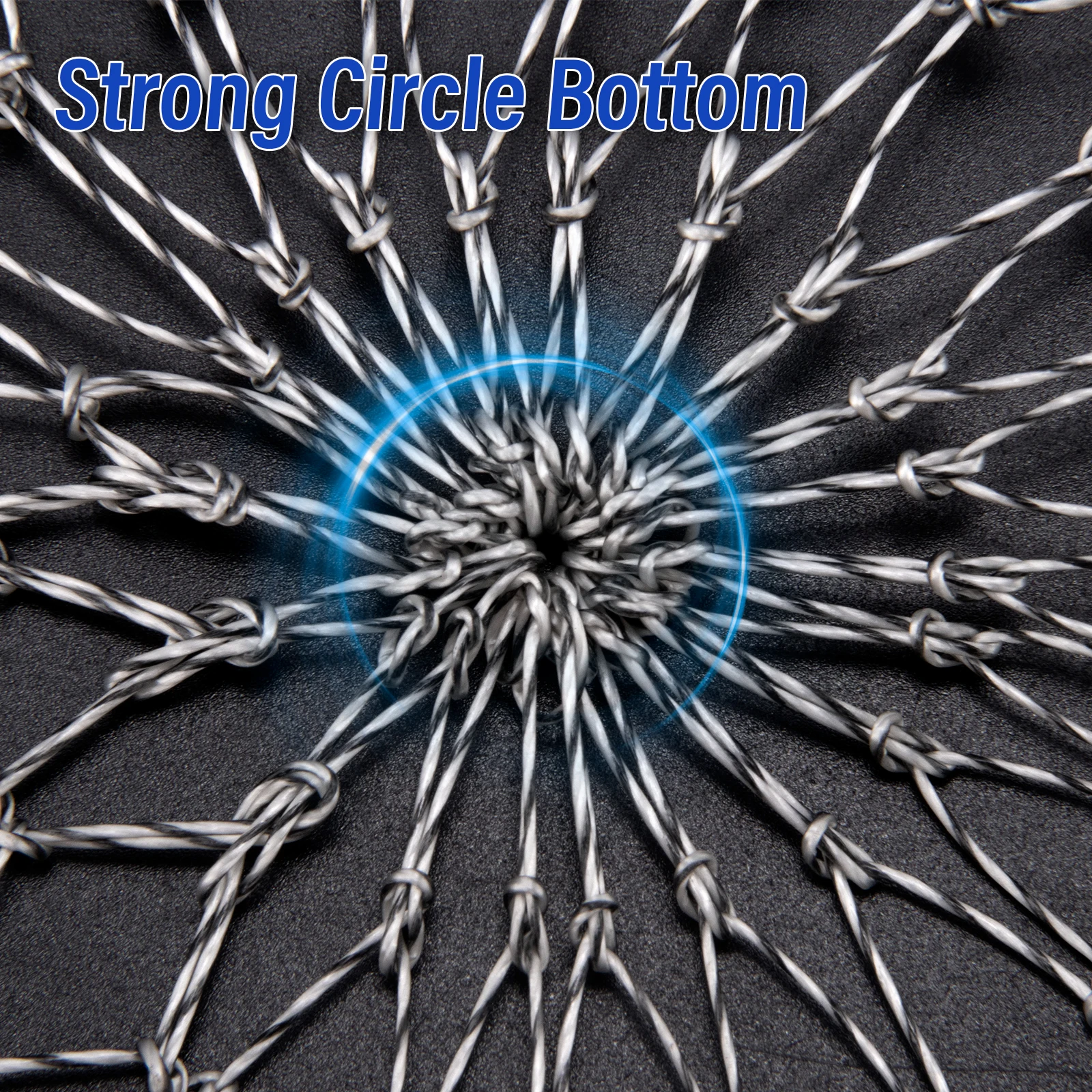 الصيد استبدال صافي ثقب صغير/كبير الصيد شبكة أرضية شبكة ضياء 35/40/45/50/60/70 سنتيمتر ثقب قابل للطي للطي تراجع شبكة السمك