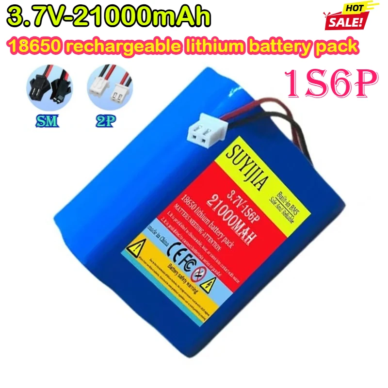 

1S6P 18650 Battery 3.7V 21AH Rechargeable Li-ion Battery Pack for LED Light Bluetooth Speaker Spare Replacement Original Battery