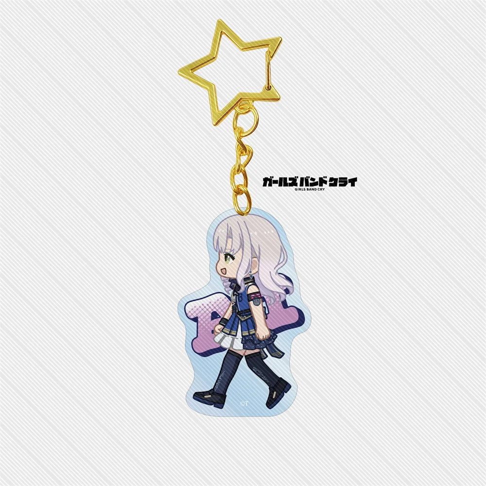 6CM Anime Girls Band Cry Keychain Stand Model Ornament Accessories Goods Christmas Gifts