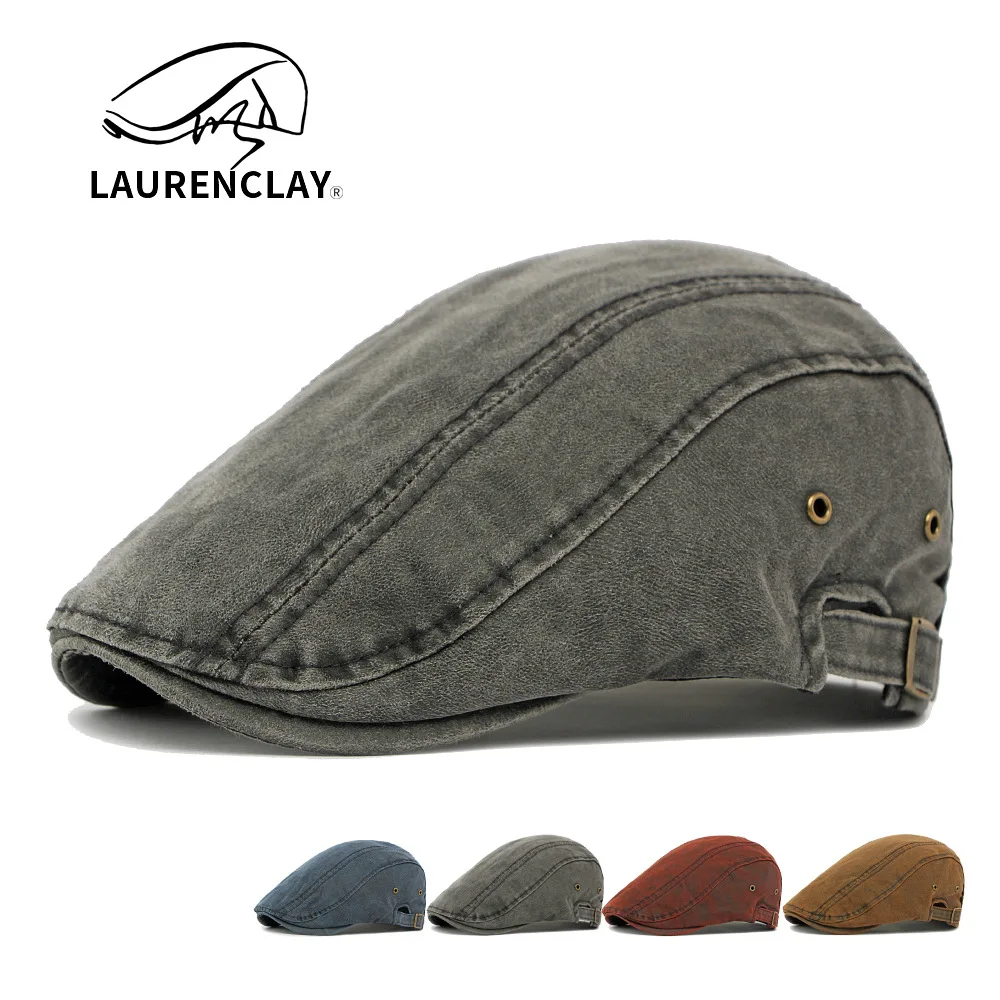 

Autumn New Washed Cotton Hat Men's Beret British Retro Forward Cap Women's Artistic Youth Baseball Cap