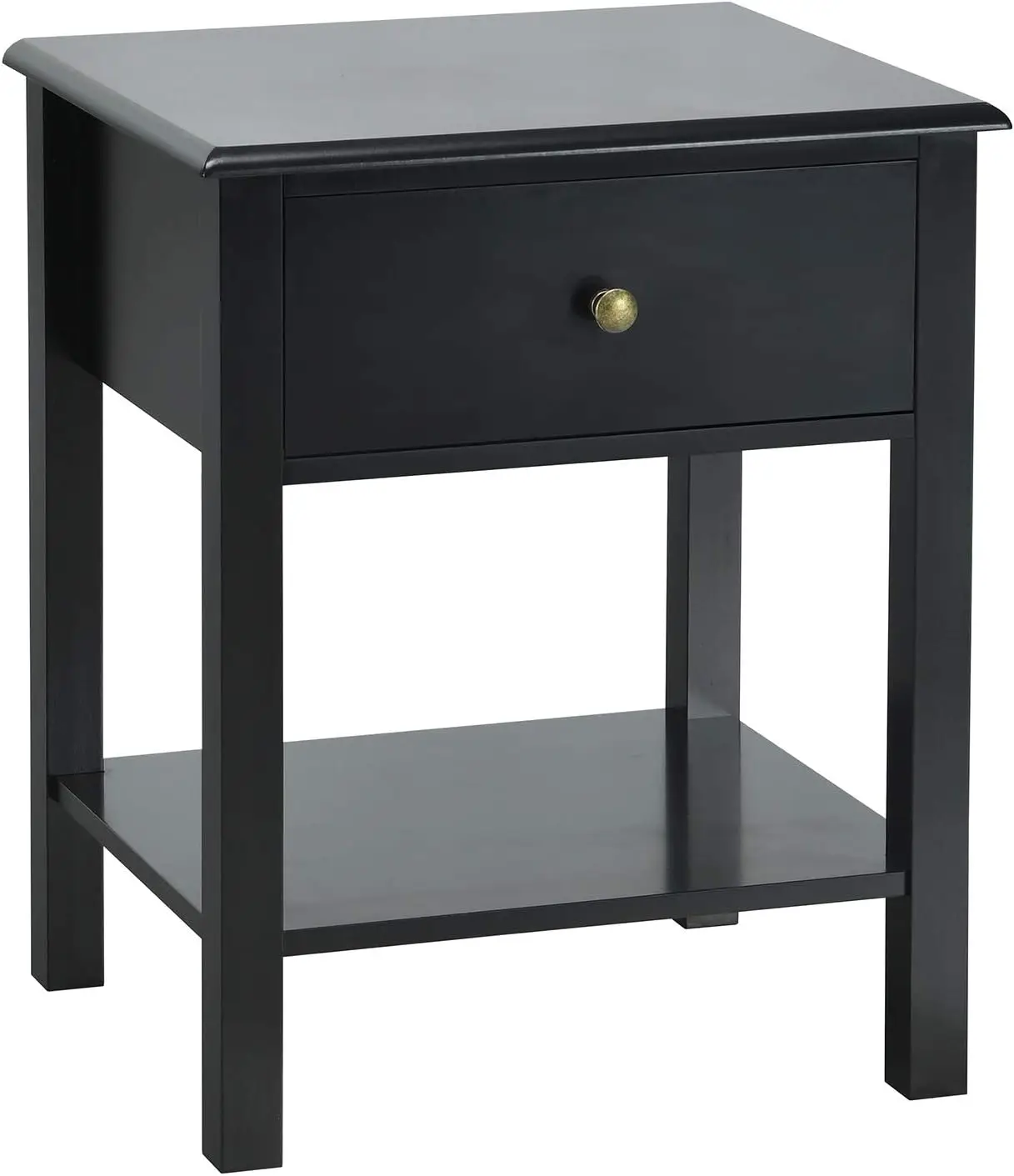 

Nightstand, 2-Tier End Table With Drawer And Open Storage Shelf, Modern Bedside Tables, Wooden Side Table Night Stand For