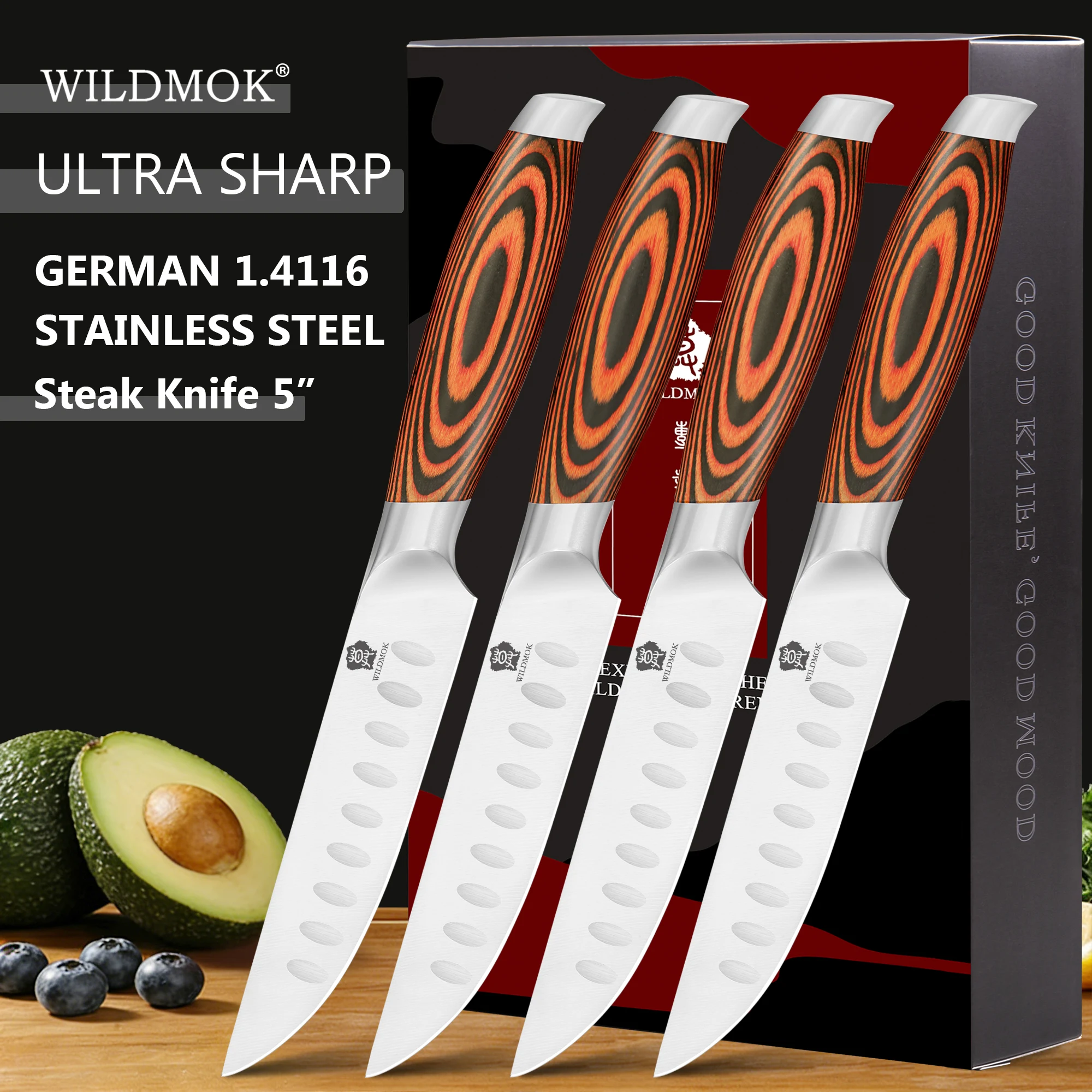 wildmok-5-inch-set-of-4-steak-knife-german-stainless-steel-sharp-steak-knives-with-pakkawood-handle-for-home-kitchen-dining