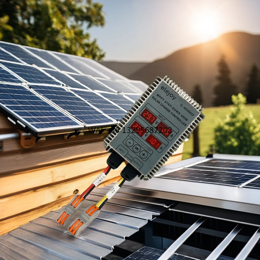 

CE ELEJOY EL-MD400SP MANUFACTURER 400W 12/24V ADJUSTABLE MPPT SOLAR CHARGE CONTROLLER 99% LED DISPLAY BATTERY CHARGER SMART BUCK