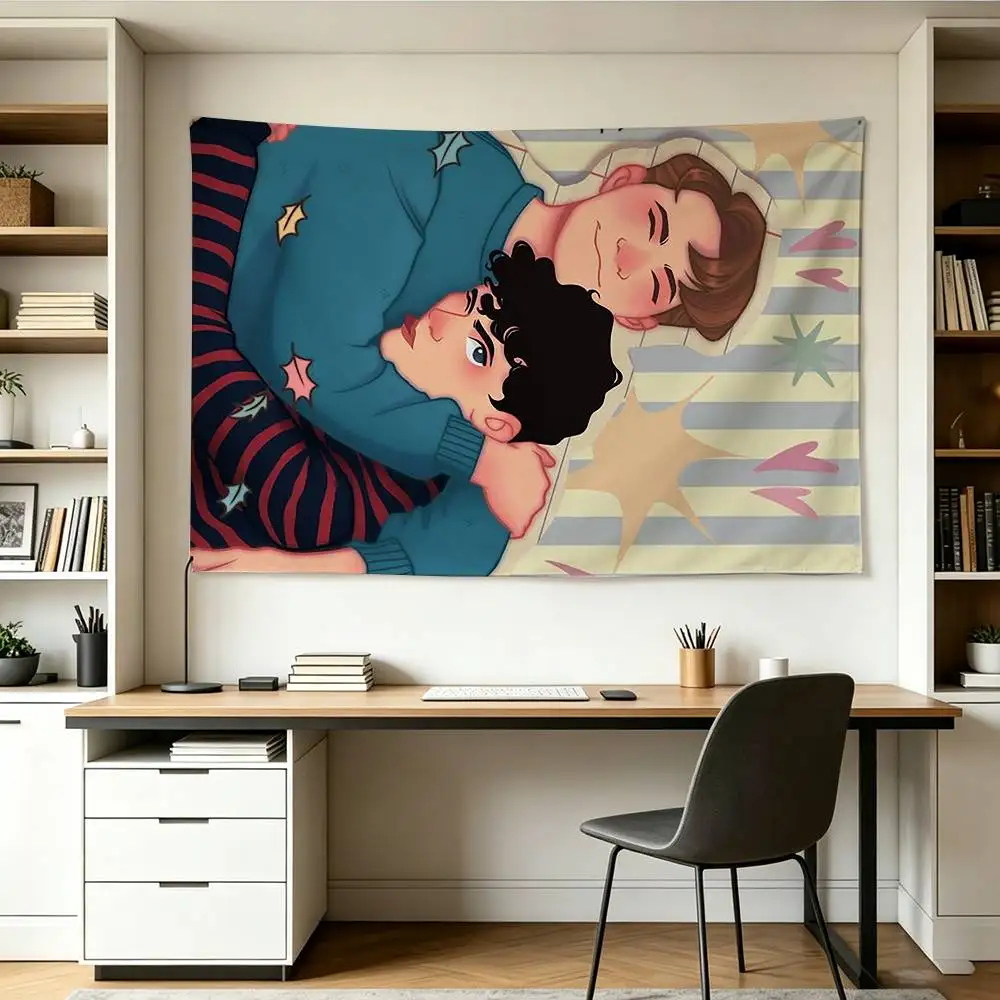 Nick X Charlie Heartstopper forever   Flags Wall Hanging Background Art Banner for Bedroom Home Outdoor Decor