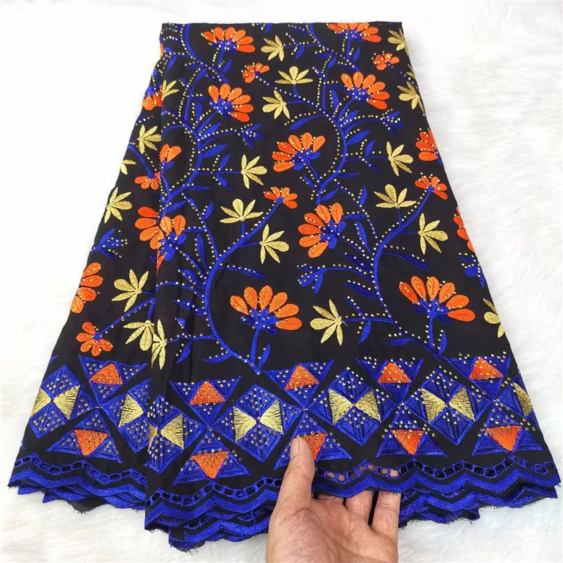 

Multicolor Dubai Fabric 100% Cotton Swiss Voile Lace in Switzerland, African Lace Fabric, Sewing Dress, High Quality, New Des