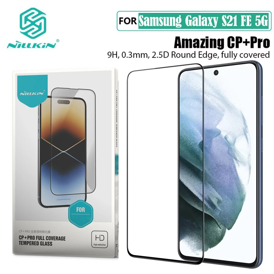 For Samsung Galaxy S21 FE Tempered Glass Nillkin CP+PRO Anti-Explosion Full Glue Fully Screen Protector For Samsung S21 S21 Plus