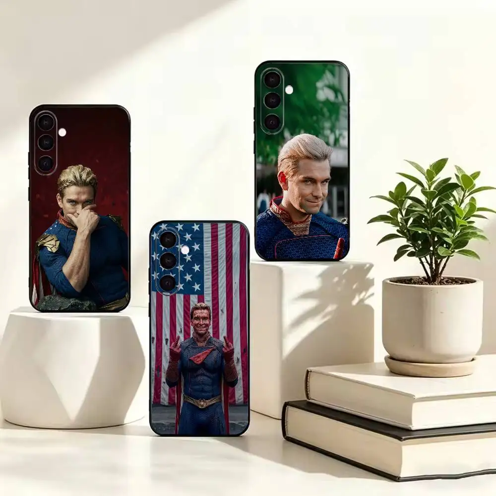 the Homelander The B-Boys  Black Soft Silicone Phone Case for Samsung A73 A72 A53 A52 A32 A31 A22 A21 A20