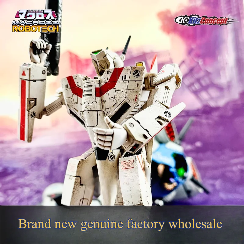 En stock: Figura coleccionable pintada a mano de Ichikiki VF-1J de Battlestar Macross, versión envejecida, modelo terminado, juguete transformable, regalo.