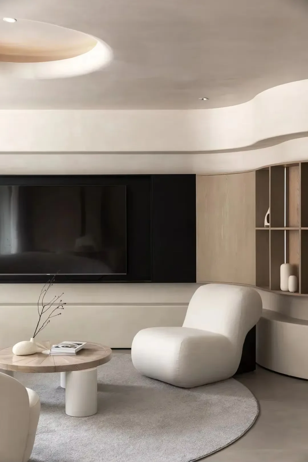 Sanhai الحد الأدنى نمط التصميم الداخلي البناء رسم خطة رئيسية تخطيط شقة مريحة الدافئة الديكور غرفة المعيشة المنزل