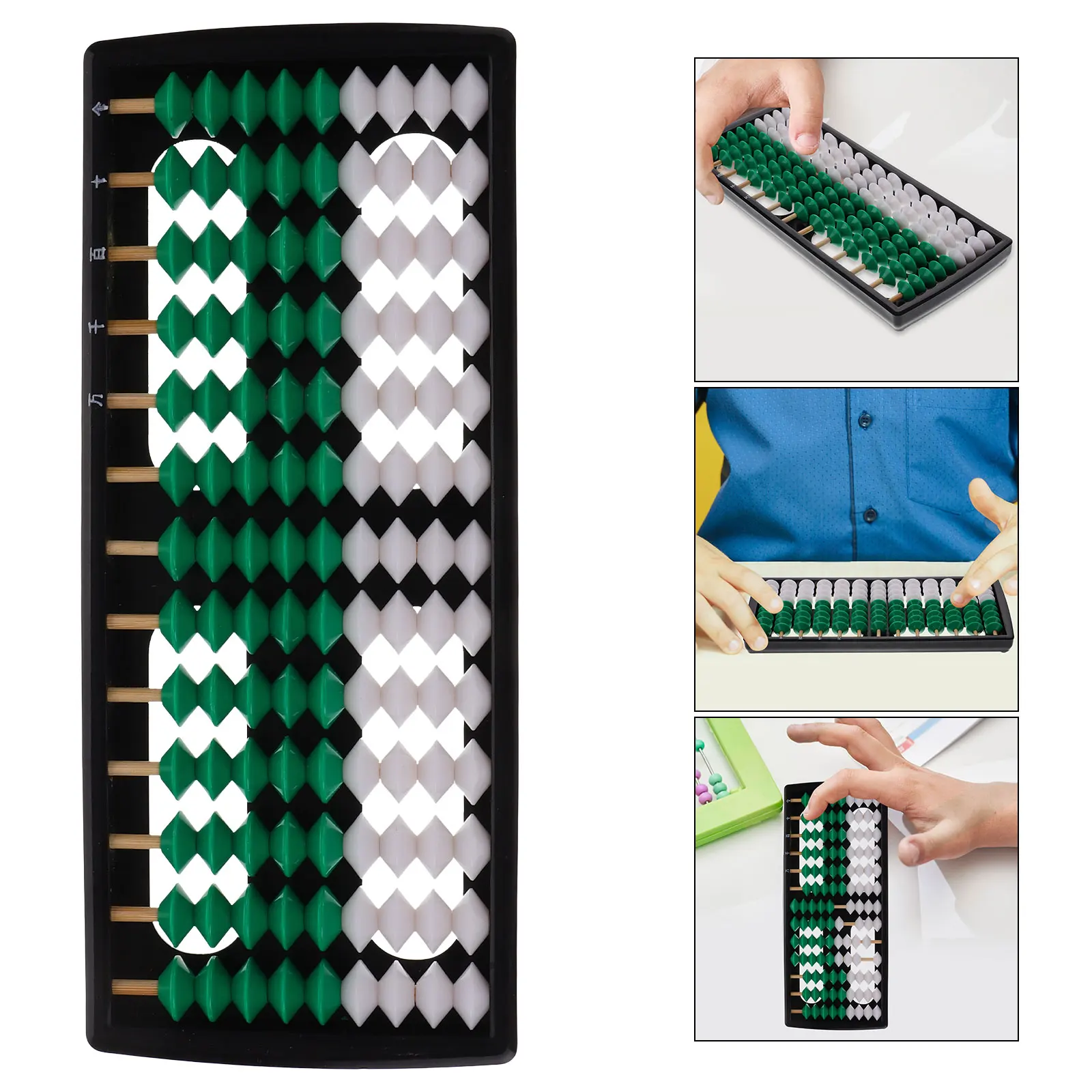 

Nine Bead Abacus Rack for Teaching Counting Letter Baby Kids Math Plastic Pupils
