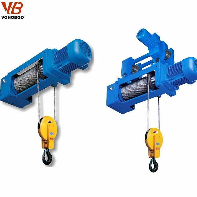 Hot Sale CE&ISO Certified 1 5 10 20 Ton Motorized CD&MD Electric Wire Rope Hoist For Crane