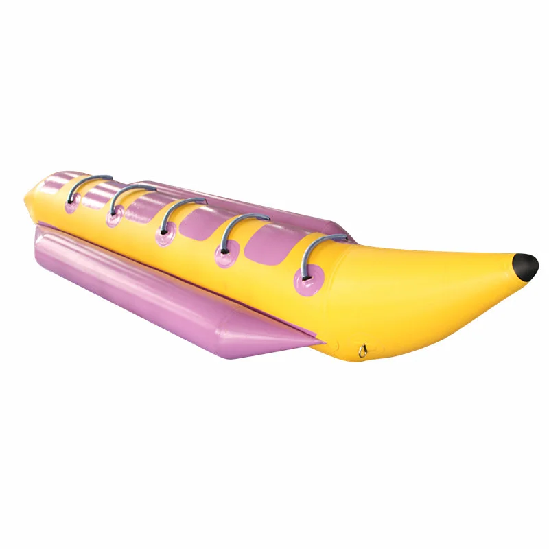 

top quality towable fly fish double row ponton crema monkey inflatable ride dragon 6 persons flying banana kayak boat with motor