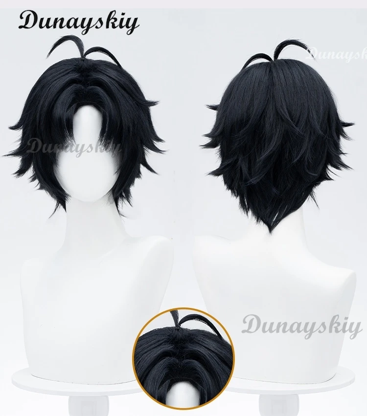 Harumasa Cosplay Wig Game Zenless Zone Zero Section 6 Earrings Short Hair Yellow Headband Heat-resistant Fiber Hair Rose Wig Net