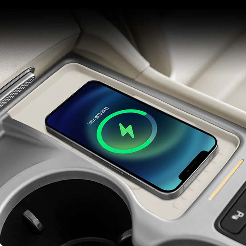 For Hyundai Ioniq 9 2026 Non fingerprint version central control wireless charging protection pad