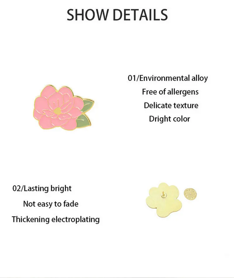 Булавки на заказ, растения, подсолнух, лилия, ромашка, сиреневые броши, значки на лацканах, сумка, мультяшные украшения, подарок для друзей, задний двор, сад, эмаль