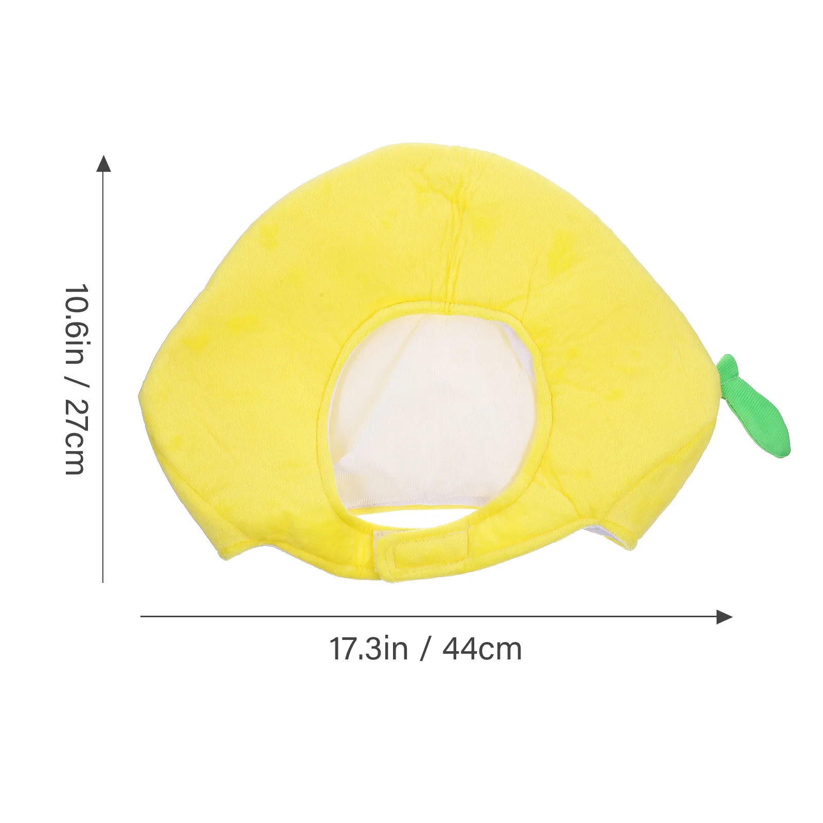 Lemon Costume Hood Shaped Hat Clothing Adorable Head Cover Short Plush Party Prop Miss