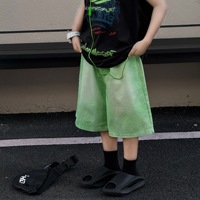Korean Summer 2-12Y Boys Shorts Trendy Street Tie Dye Denim Shorts For Children Boys Loose Toddler Kids Boys Gradient Shorts