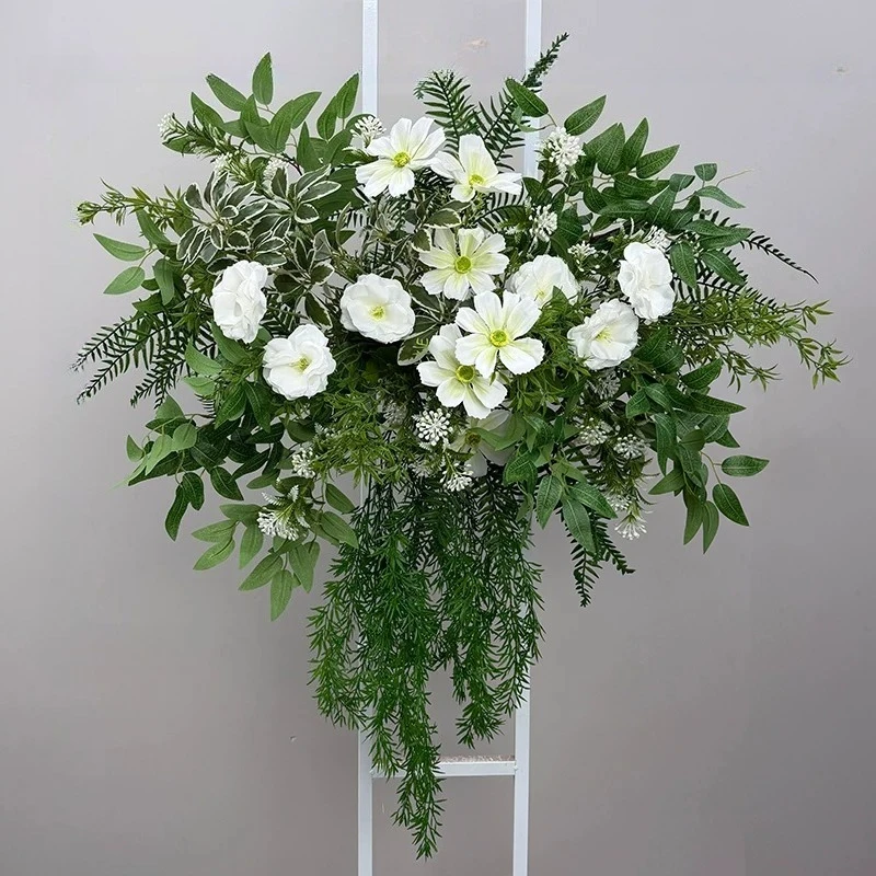 New wedding simulation hanging flower road leading point ground arrangement engagement ceremony
